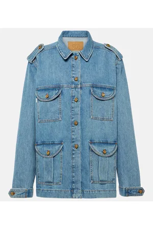 Blazé Milano Blazé Milano Chaqueta sahariana oversized de denim