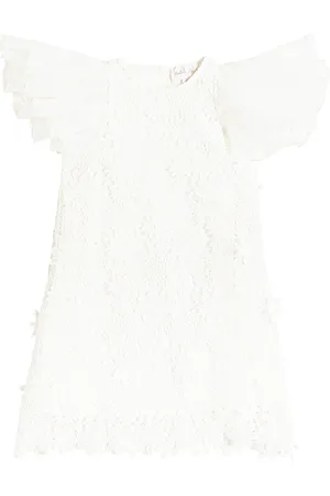 Petite Amalie Vestido con volantes y ribete de encaje