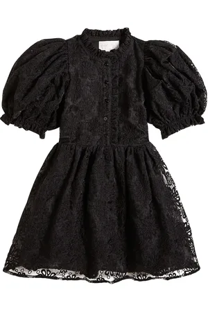 Petite Amalie Vestido de algodón con ribete de encaje
