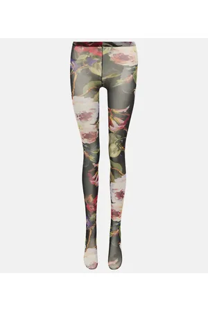 Dolce & Gabbana Medias de tul florales