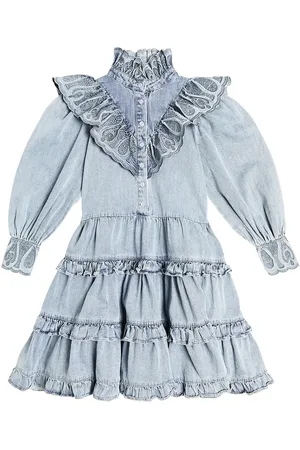 Petite Amalie Vestido de chambray con volantes