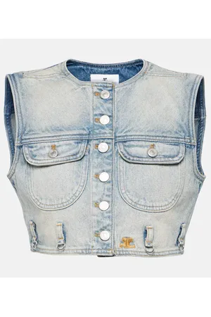 Courrèges Courrèges Chaleco cropped de denim