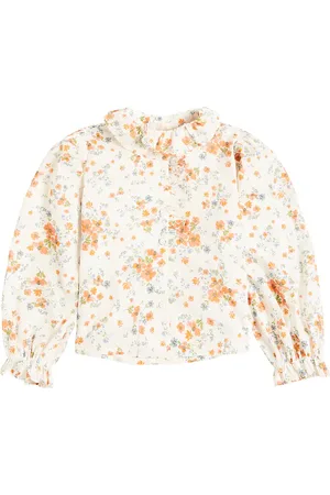 Petite Amalie Camisa de gasa de algodón floral