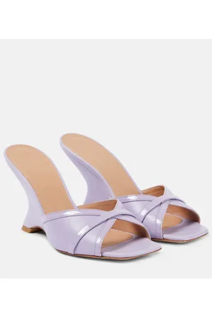 MALONE SOULIERS Mules con cuña Perla 85 de piel