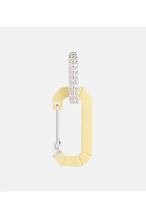 Eera Eéra Arete único Chiara Small de oro blanco de 18 ct y diamantes