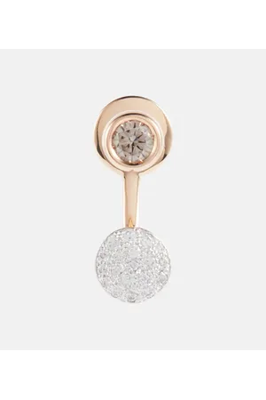 Pomellato Pendiente individual Sabbia de oro de 18 ct con diamantes