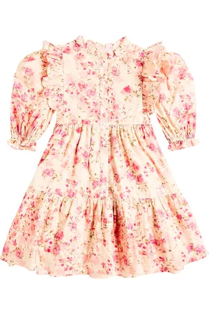 Petite Amalie Vestido de gasa de algodón floral