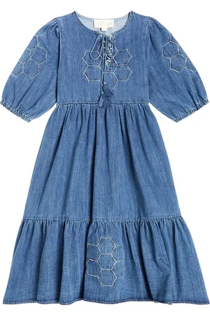Petite Amalie Vestido de chambray de algodón