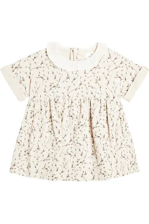 Il gufo Bebé - vestido de algodón floral