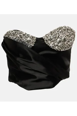 AREA Bustier con cristales