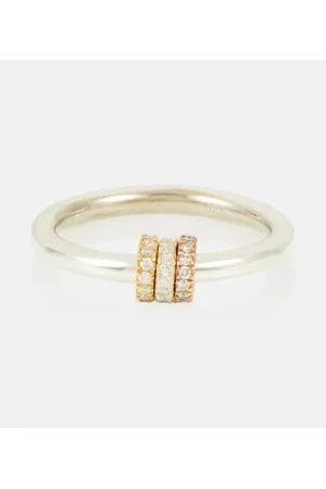 SPINELLI KILCOLLIN Anillo Sirius de oro de 18 ct y plata de ley con diamantes