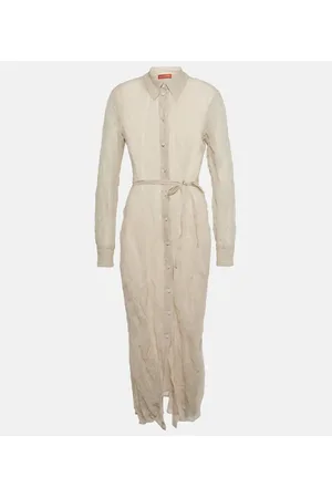 Altuzarra Vestido camisero Agnes de algodón y seda