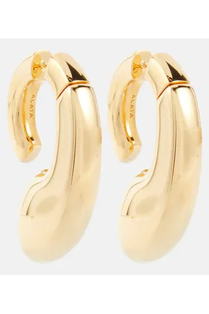 Alaïa Alaïa Pendientes Drip chapados en oro