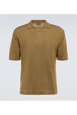 Ermenegildo Zegna Polo en piqué de algodón
