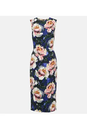 Dolce & Gabbana Vestido midi de cady floral
