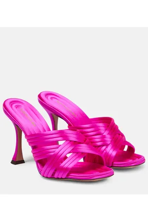 Aquazzura Mules Oahu 95 de satén