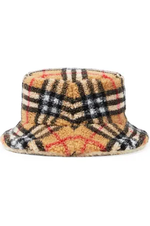 Burberry Sombrero Burberry Check de forro polar