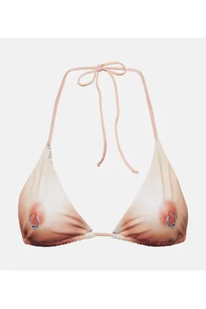 Jean Paul Gaultier Top de bikini Tattoo Collection estampado