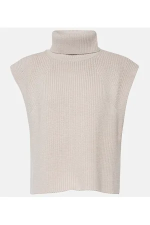 Marant Etoile Chaleco Megan de lana de cuello alto