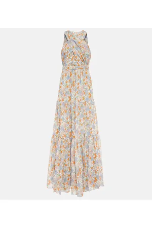VERONICA BEARD Vestido largo Florencia de seda floral