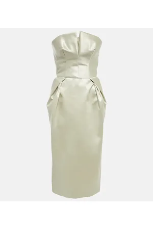 Maison Margiela Vestido midi de satén