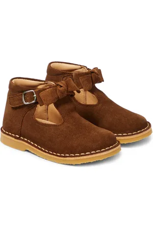 Petit Nord Zapatos de ante con lazo