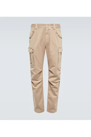 Dolce & Gabbana Pantalones cargo de algodón teñido en prenda