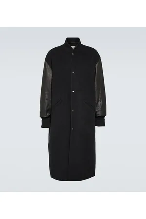 Jil Sander Abrigo de cachemir y piel