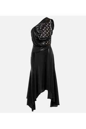 Marine Serre Vestido midi Regenerated Moon de jersey