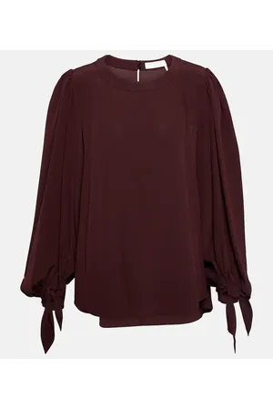 Chloé Chloé Blusa de crepé de china de seda