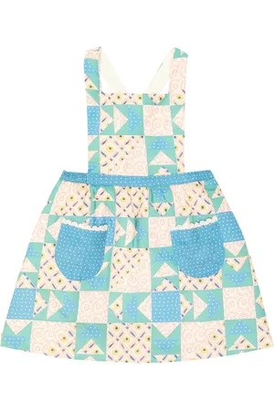 Louise Misha Vestido de algodón de patchwork