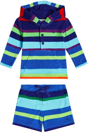 Ralph Lauren Bebé - set de sudadera y shorts en mezcla de algodón
