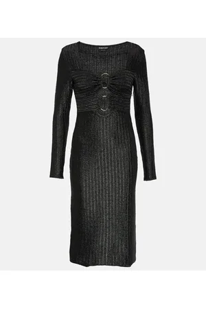Tom Ford Vestido midi en mezcla de algodón