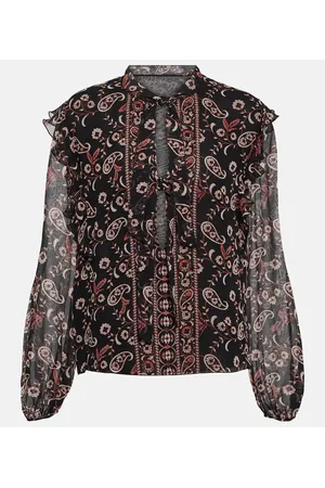Giambattista Valli Blusa de seda estampada
