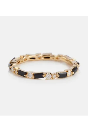 Suzanne Kalan Anillo en oro de 18 ct con diamantes y zafiros