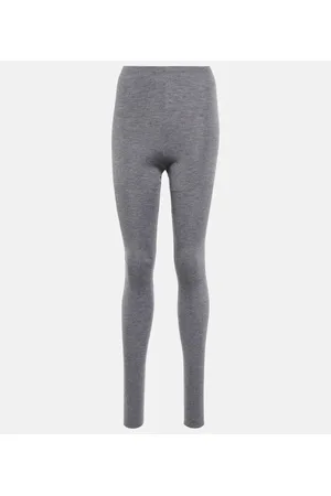 Alaïa Alaïa Leggings de cachemir y seda de tiro alto