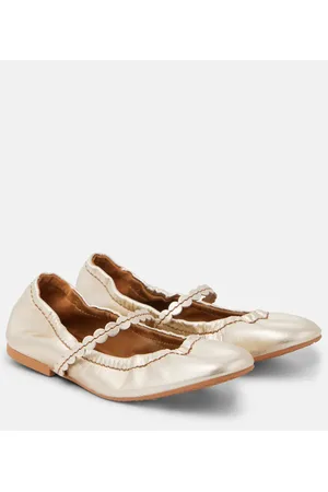 See by Chloé See By Chloé Bailarinas Chan de piel metalizada