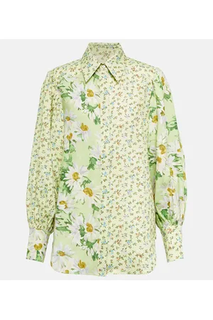 ALÉMAIS Alémais Camisa Astra de lino floral
