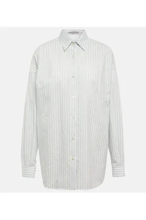 Stella McCartney Camisa S-Wave de jacquard a rayas