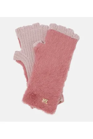 Max Mara Mitones de tejido Teddy y lana