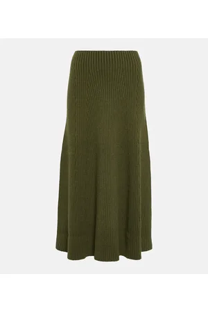 Chloé Chloé Falda larga de lana acanalada
