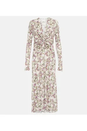 Isabel Marant Vestido midi Janevea con fruncido