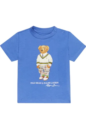 Ralph Lauren Bebé - camiseta Polo Bear de algodón