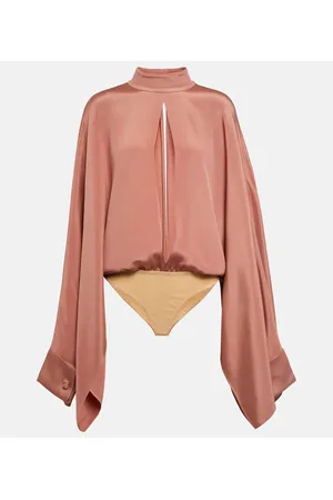 Tom Ford Body en crepé de seda con abertura
