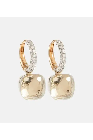 Pomellato Pendientes Nudo Classic de oro de 18 ct con topacios y diamantes