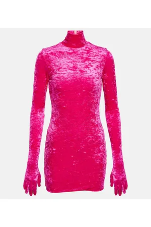 Vetements Vestido corto de terciopelo