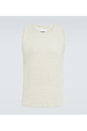 Jil Sander Tank top en mezcla de algodón