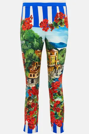 Dolce & Gabbana Portofino pantalones en mezcla de seda