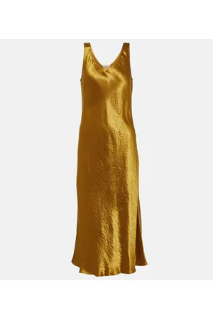 Max Mara Leisure vestido lencero Talete de satén