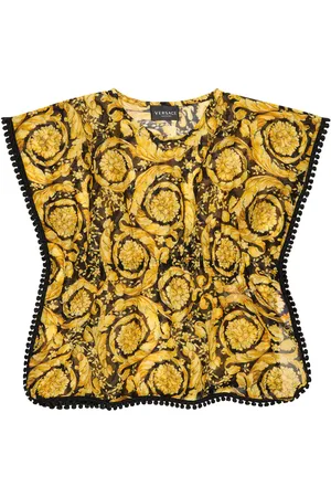 VERSACE Vestido Barocco de algodón y seda